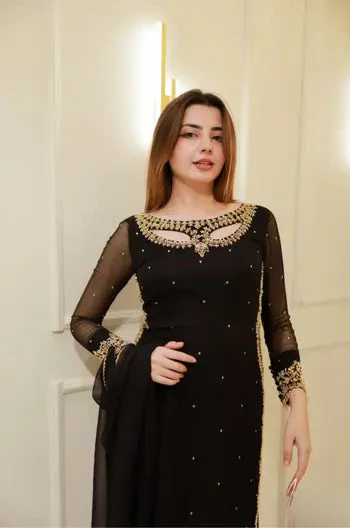 Divya-RT Faux Georgette Palazzo Suite with Sequce work and Dupatta - Image 13