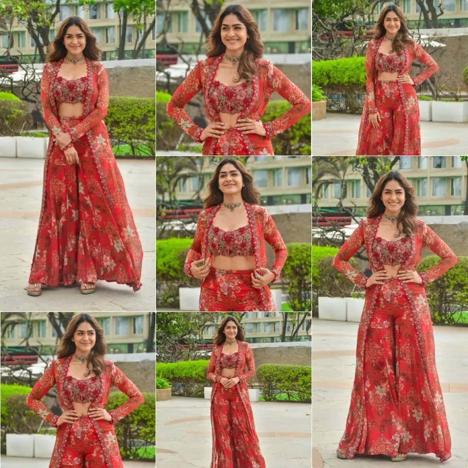 Hansika-PD- Heavy Faux Georgette Top Plazzo set - Image 5