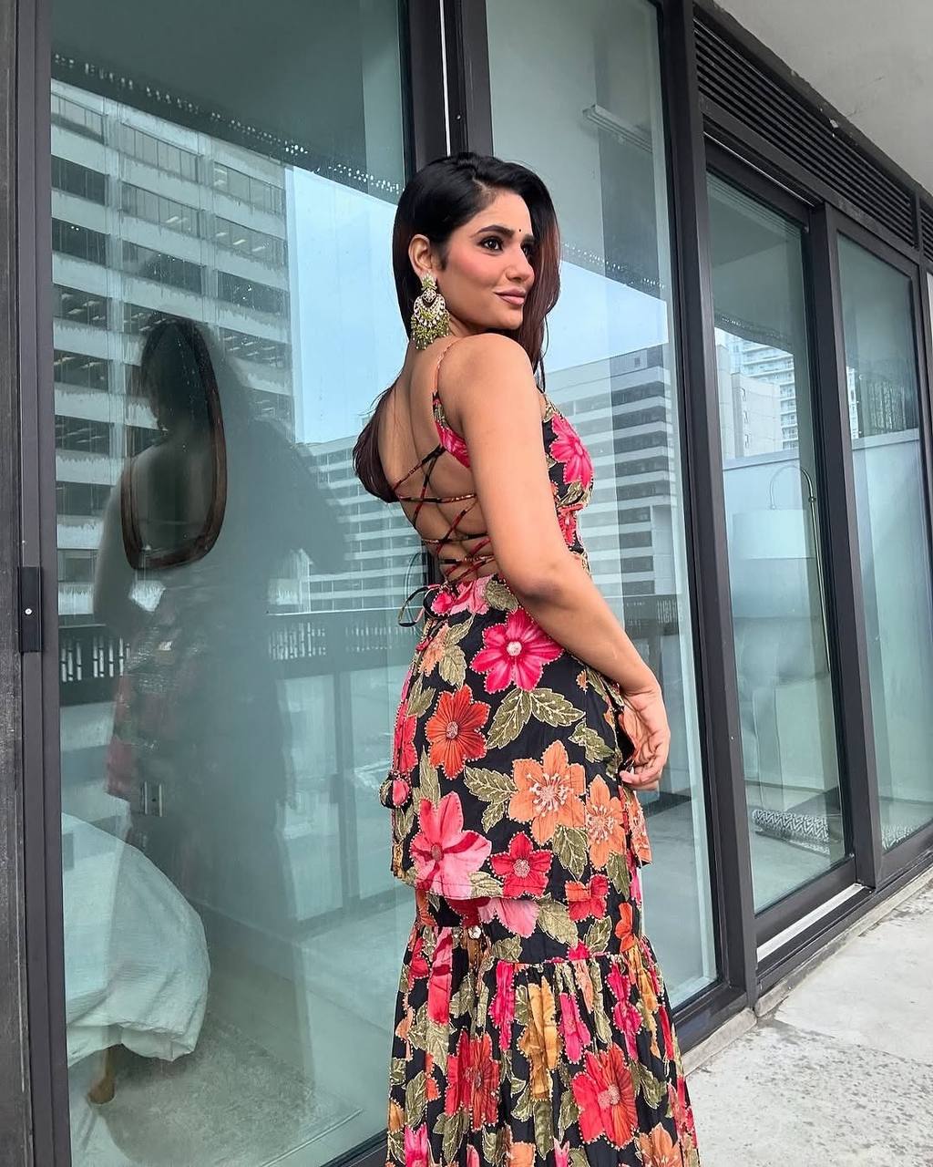 Tanisha -HK Pure Chinon Silk Sharara Set - Image 6