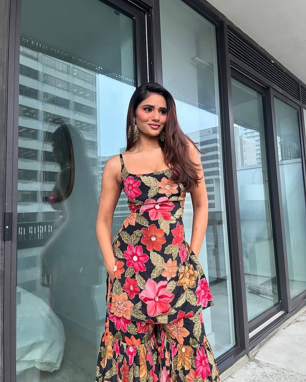 Tanisha -HK Pure Chinon Silk Sharara Set - Image 7