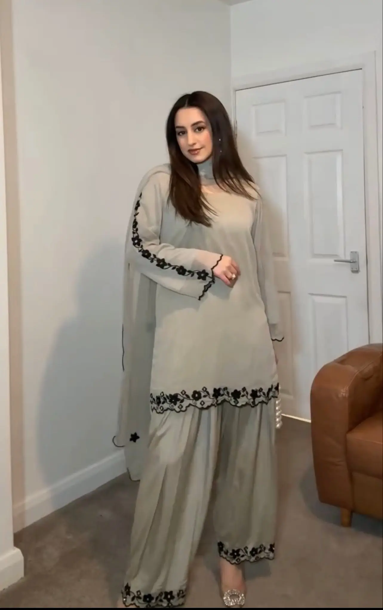 Dhruvi-PD-Faux Georgette Kurti Pent Set - Image 8